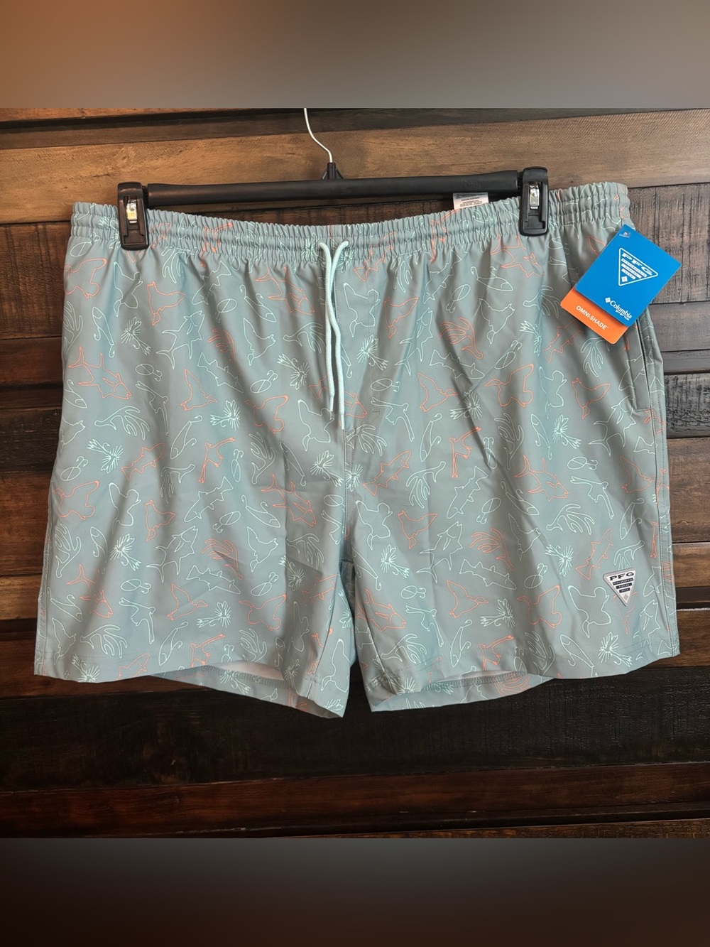 NWT Columbia Men’s Seafoam Green Swim Trunks